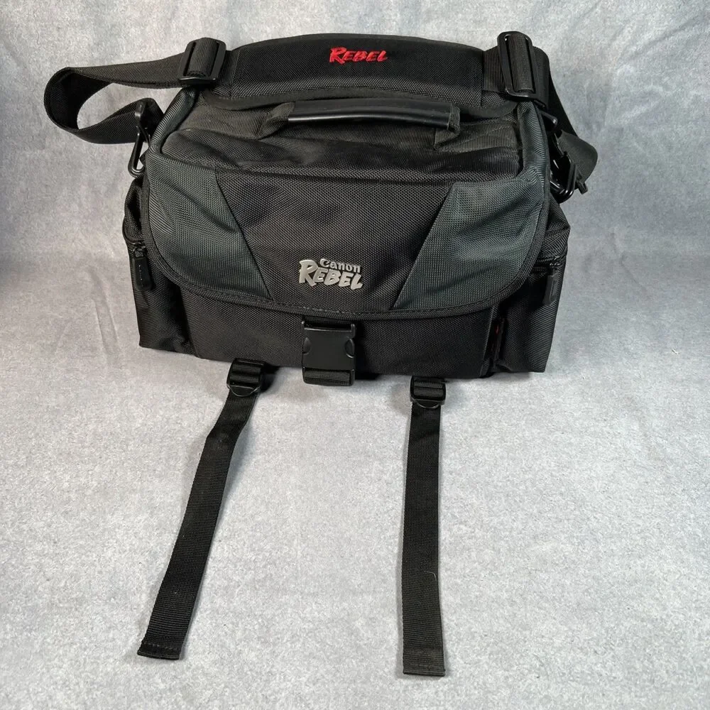 Canon Rebel Gadget Bag in Black - Photography DSLR Lens Protection excellent con